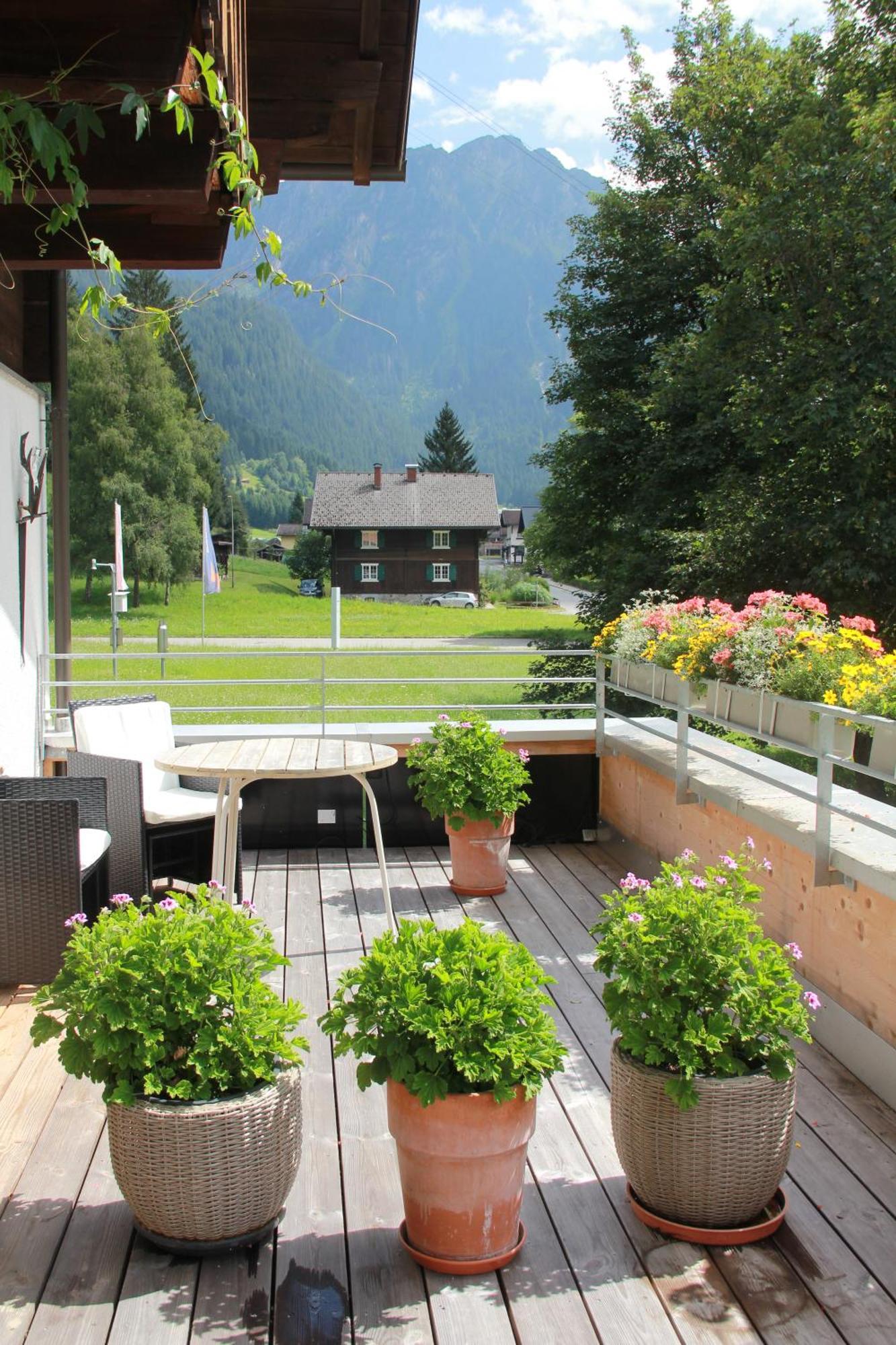 Haus Am Rain Bed & Breakfast Partenen Luaran gambar